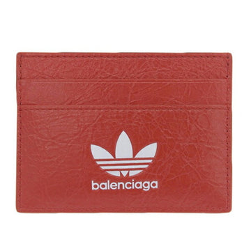BALENCIAGA adidas collaboration leather card case 721895 red