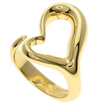 TIFFANY open heart ring K18 yellow gold ladies &Co.