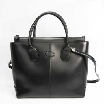 TOD'S Women's Leather Handbag,Shoulder Bag Black
