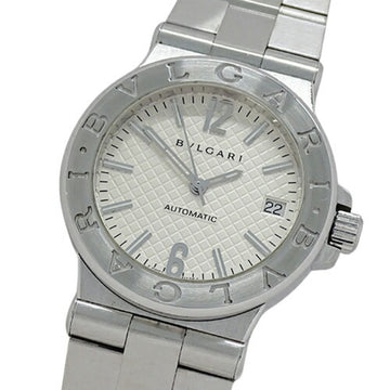 BVLGARI Watch Men's Diagono Date Automatic AT Stainless Steel SS DG35S Silver Round Polished