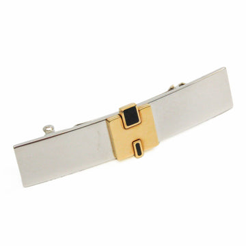 HERMES Eileen Eileen PM Metal Women's Barrette Black,Gold,Silver