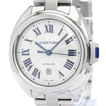 CARTIERPolished  Cle De  Steel Automatic Ladies Watch WSCL0005 BF560810
