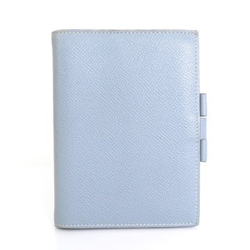 HERMES Notebook Cover Leather Blue Run Unisex e55819f