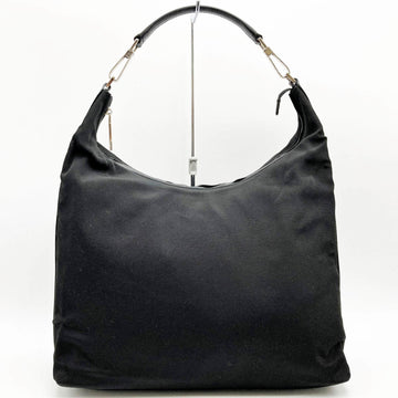 GUCCI Shoulder Bag Hobo Black Nylon Ladies 001・1955