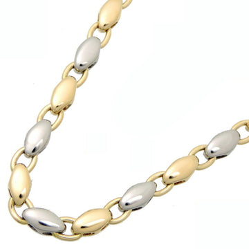 BVLGARI Rice Chain Women's and Men's Necklace 750 Yellow Gold