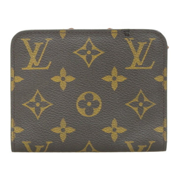 LOUIS VUITTON Monogram Portumone Ansolit Round Bifold Coin Case M60192 Brown