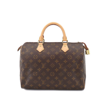 LOUIS VUITTON Monogram Speedy 30 Handbag Brown M41108 RFID Gold Hardware