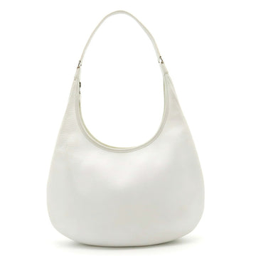 HERMES Gao Shoulder Bag Taurillon Clemence Leather White D stamp