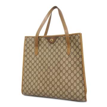 GUCCIAuth  GG Supreme 92 02 998 Women's GG Supreme Tote Bag Beige