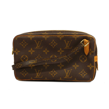 LOUIS VUITTONAuth  Monogram Pochette Marley Bandolier M51828