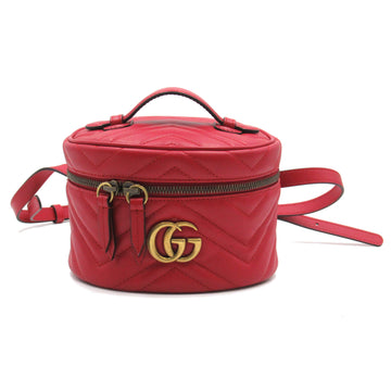 GUCCI GG Marmont Mini Backpack Red leather 598594