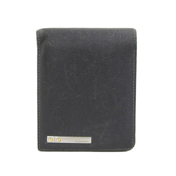 Cartier Santos de bi-fold wallet leather black L3000773