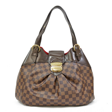 LOUIS VUITTON Shoulder Bag Damier Sistina GM N41540 Brown Ladies