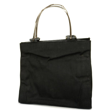 GUCCIAuth  Handbag 002 1024 Women's Nylon Canvas Handbag Black