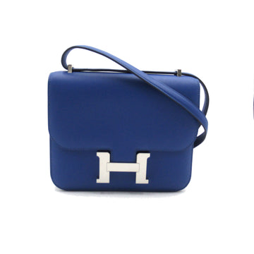 HERMES Constance Mini [18] Blue Blue france Vaux Swift leather Calfskin [cowhide]