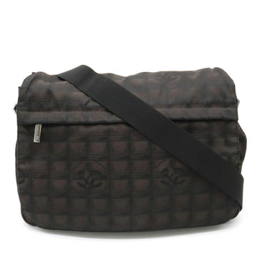 CHANEL New Line Bag Shoulder Brown Black A29348