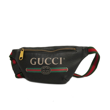 GUCCIAuth  Sherry Line 527792 Women,Men,Unisex Leather Sling Bag Black