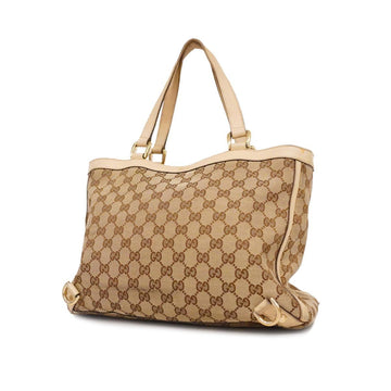 GUCCI tote bag GG canvas 170004 brown beige champagne ladies