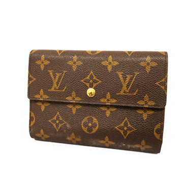 LOUIS VUITTONAuth  Monogram Porto Tresor Etuy Papier M61202 Men,Women,Unisex Wallet [tri-fold]