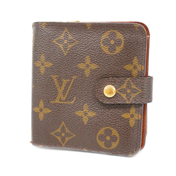 LOUIS VUITTONAuth  Monogram Compact Zip M61667 Men,Women,Unisex Wallet