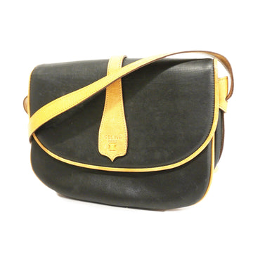 CELINEAuth  Shoulder Bag Women's Leather Shoulder Bag Beige,Black