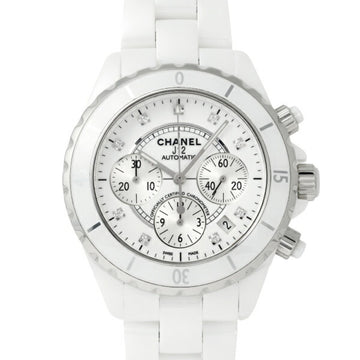 CHANEL J12 Chronograph 41MM H2009 White Dial Watch Men's