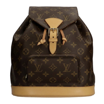 Louis Vuitton Montsuri MM Monogram Rucksack Daypack Canvas Women's