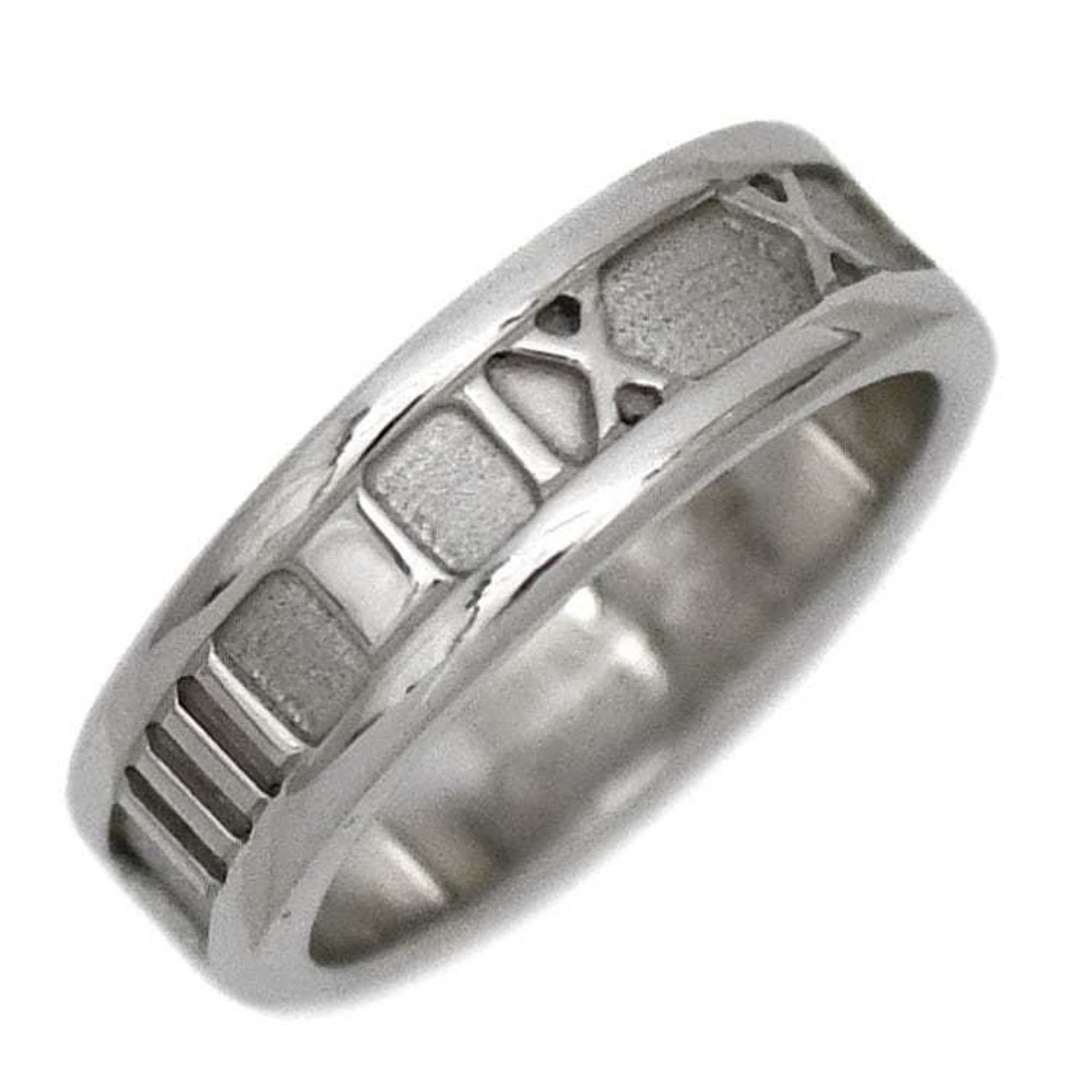 TIFFANY Ring Silver Atlas No. 12.5 Ag 925 SILVER Co. Roman Numeral Nu