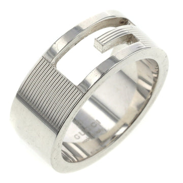 GUCCI Ring Branded G Width Approx. 8mm Silver 925 Upper No. 11.5 Lower 13 Ladies