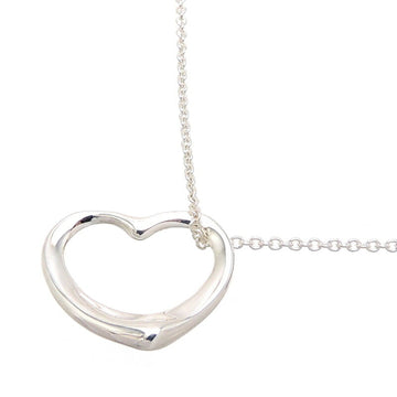TIFFANY SV925 Open Heart Women's Necklace Silver 925