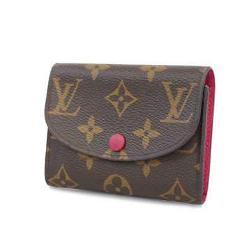 LOUIS VUITTONAuth  Monogram Porto Monero Zari M41939 Women's Wallet Fuchsia