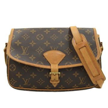 LOUIS VUITTON Monogram Sologne Shoulder Bag M42250 Brown Women's