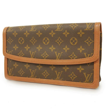 LOUIS VUITTON Clutch Bag Monogram Pochette Dame GM M51810 Brown Men's Women's