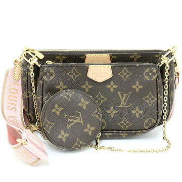 LOUIS VUITTON Multi Pochette Accessoire Coin Purse Pouch M44840 Brown Pink