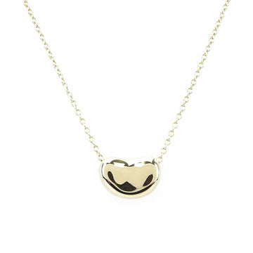 TIFFANY Necklace Pendant Bean Approx. 11mm 750YG K18 Gold 4.2g Yellow Elsa Peretti Women's ＆Co. jewelry accessories necklace pendant bean