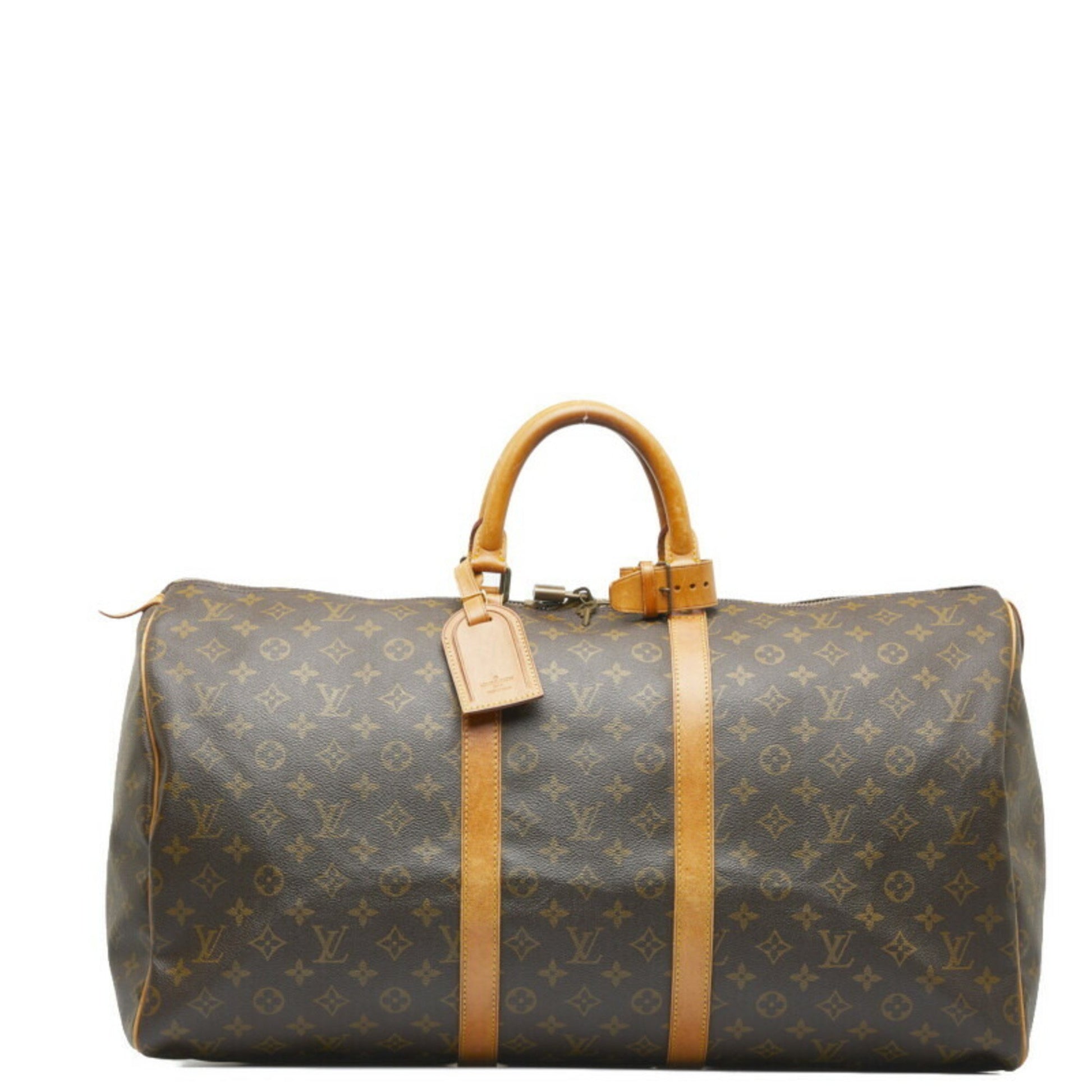 LOUIS VUITTON Monogram Keepall 55 Boston Bag