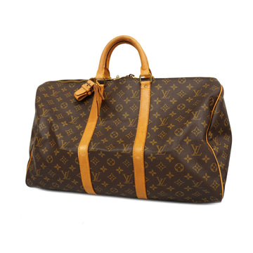 LOUIS VUITTONAuth  Monogram Keepol 50 M41426 Men,Women,Unisex Boston Bag