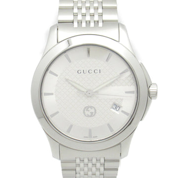 GUCCI G Timeless Wrist Watch Watch Wrist Watch 126.4 Quartz Silver Stainless Steel 126.4