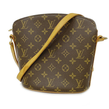 LOUIS VUITTON Shoulder Bag Monogram Drouot M51290 Brown Ladies