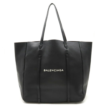 BALENCIAGA Everyday Tote Bag M Shoulder Leather Black White 475201