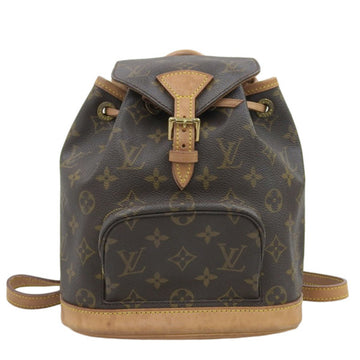 LOUIS VUITTON Monogram Montsouris Rucksack Backpack M51137 Brown Women's