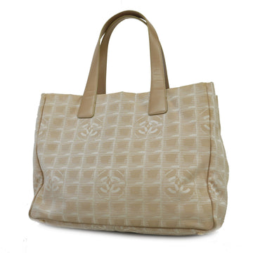 Chanel New Travel Line Women's Nylon Canvas Handbag,Tote Bag Beige