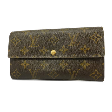 LOUIS VUITTONAuth  Monogram Porto Mone Credit M61725 Women's Long Wallet