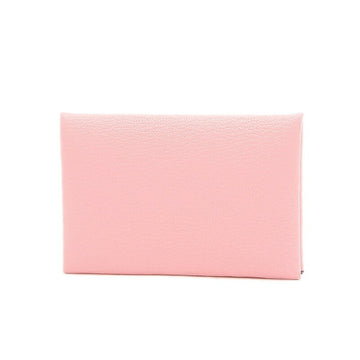 HERMES Calvi Chevre Rose Sakura D stamp