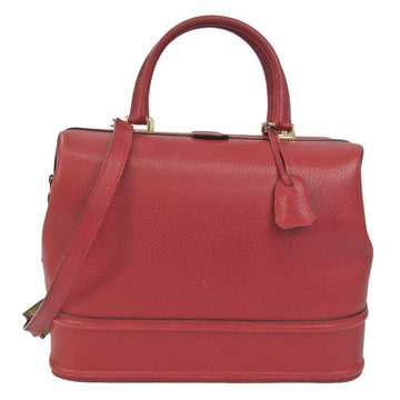 GUCCI 013 122 2298 Women's Leather Boston Bag,Handbag,Shoulder Bag Red Color