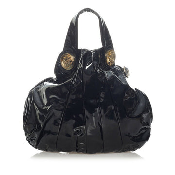 Gucci Hysteria Tote Bag 197016 Black Enamel Ladies GUCCI