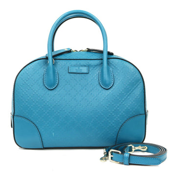 Gucci Shoulder Bag Bright Diamante Handbag Blue Ladies