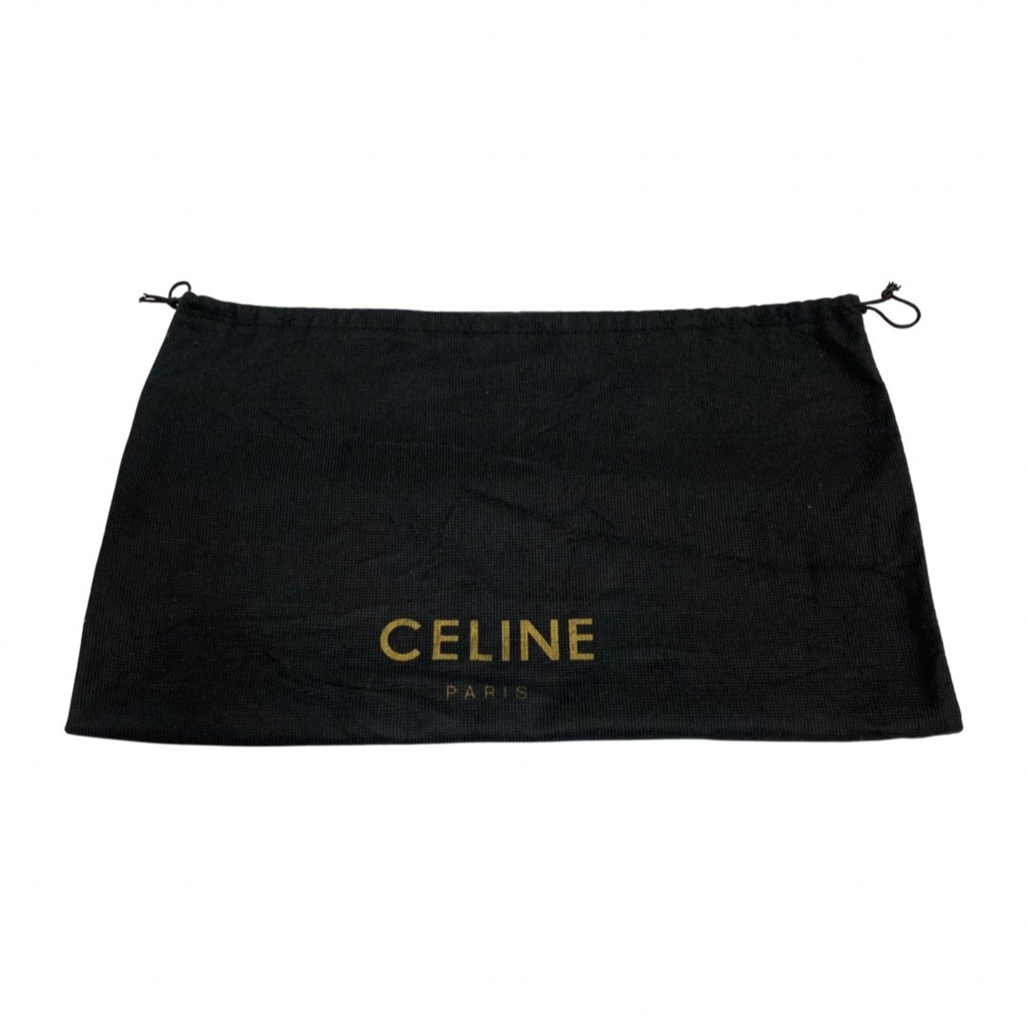 CELINE Vintage Circle Logo Hardware Calf Leather Genuine Handbag Mini