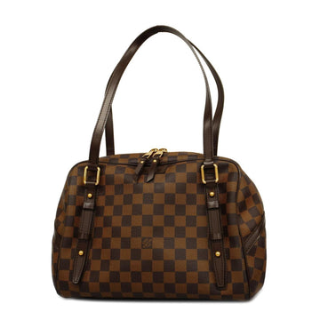 LOUIS VUITTON Shoulder Bag Damier Rivington PM N41157 Ebene Ladies