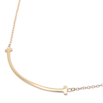 TIFFANY T Smile Small Women's Necklace 750 Yellow Gold